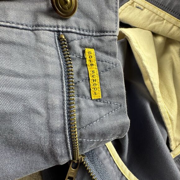 Duck Head Gold School Pant Men 42x32 Blue Chino Khaki Classic Fit Stretch - Picture 8 of 10